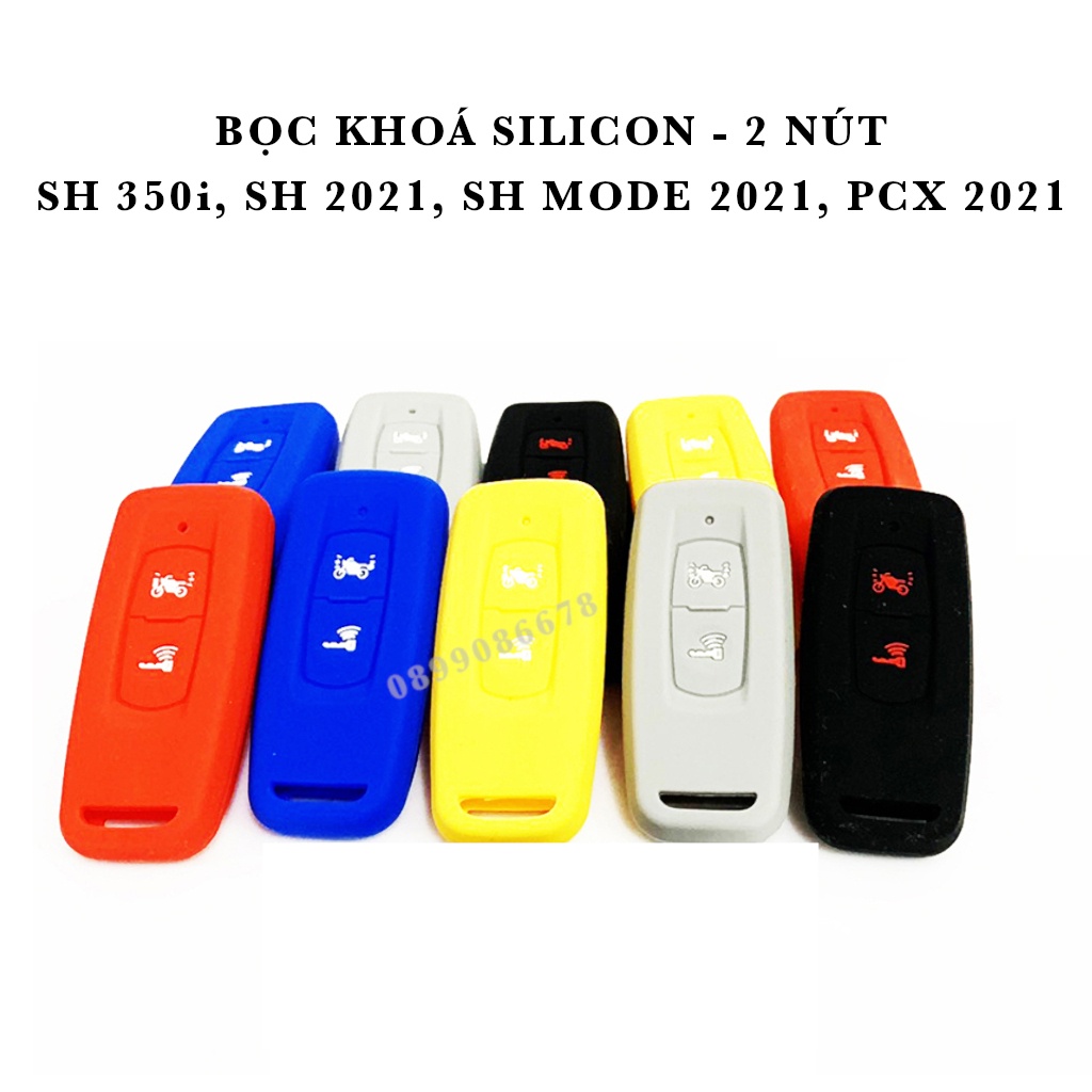 Bọc Chìa Khoá SmartKey Xe SH 2021 / SH 350i / SH mode 2021, PCX 2021 loại 2 nút - Cao Su Silicon Remote