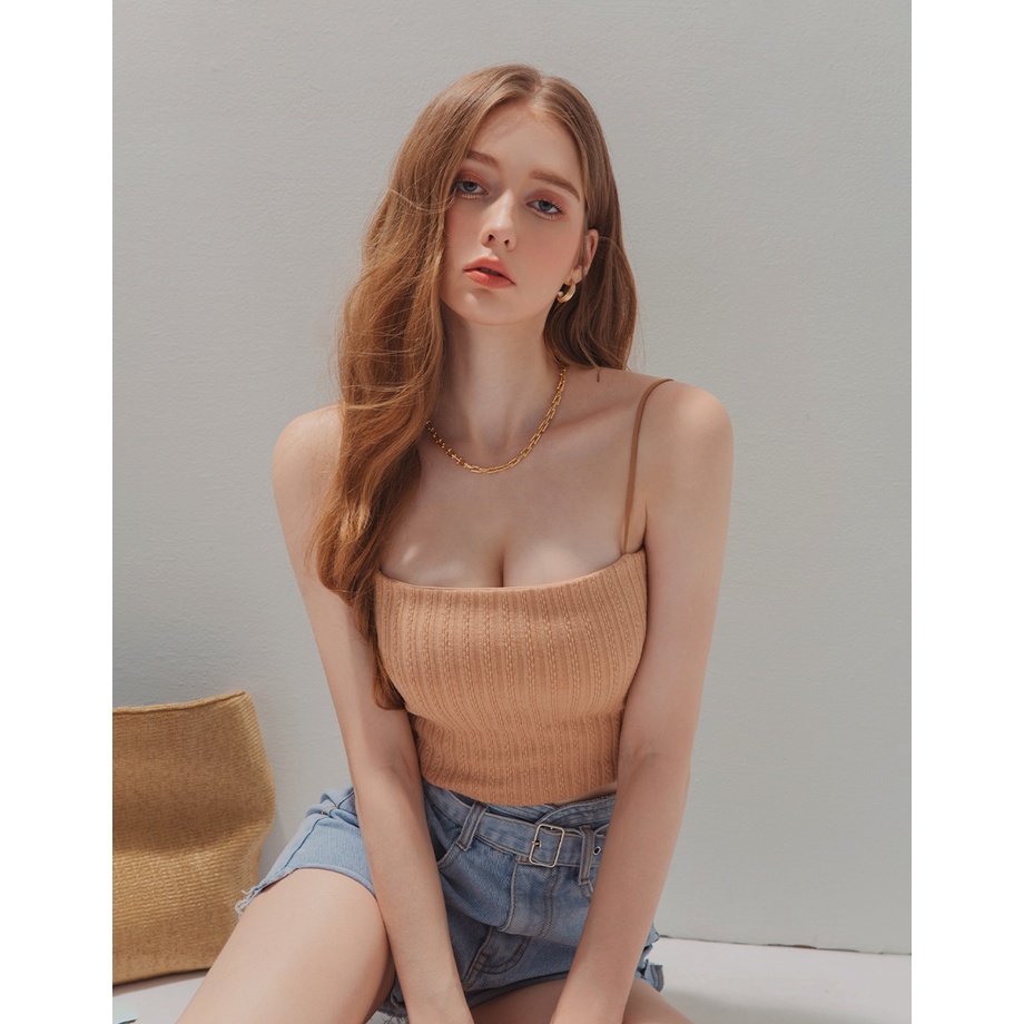 Áo croptop 2 dây kẻ sọc nữ Air Space 2120121103