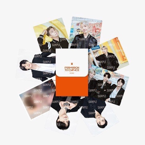 WEVERSE SHOP BTS PERMISSION TO DANCE ON STAGE MINI PHOTO CARD THẺ IN HÌNH BTS PTD 2021-2022