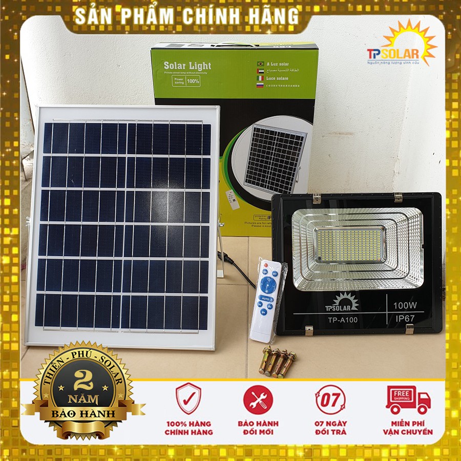 Đèn Led 100W Năng Lượng Mặt Trời TP-A100 Thiên Phú Solar