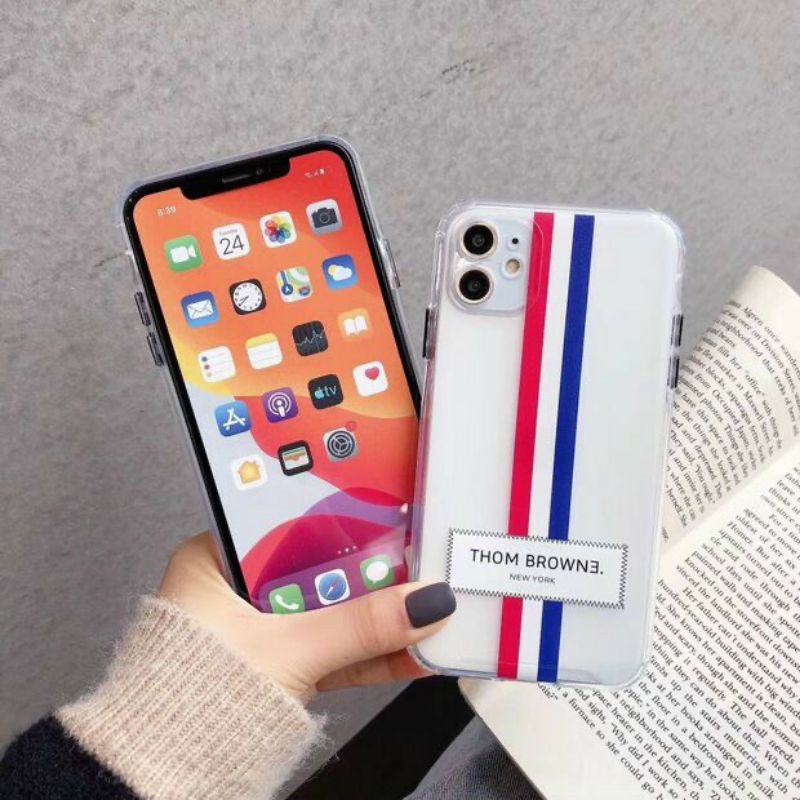 Ốp lưng LikGus Thom Browne iPhone13 Pro Max, 13, 12 Pro Max, 11, 11 Pro Max, XS Max, XS in huy hiệu New York sang trọng