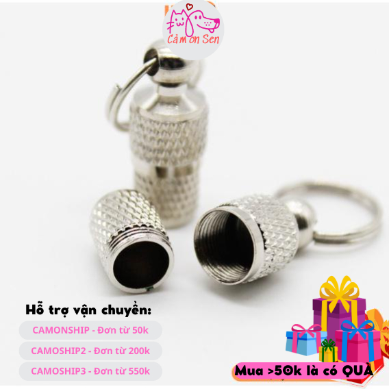 Bảng tên cho chó PURI bảng tên cho mèo không bị lộ thông tin cá nhân dạng mặt dây chuyền đẹp sang chảnh