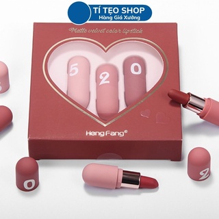 Set 3 son sáp hengfang 520 - nội địa trung