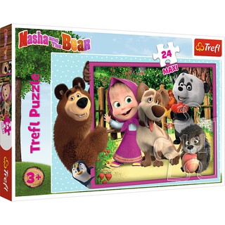 [ Hàng có sẵn] Tranh ghép hình Trefl 14301 - 24 Mảnh Max Chủ đề Masha and Bear
