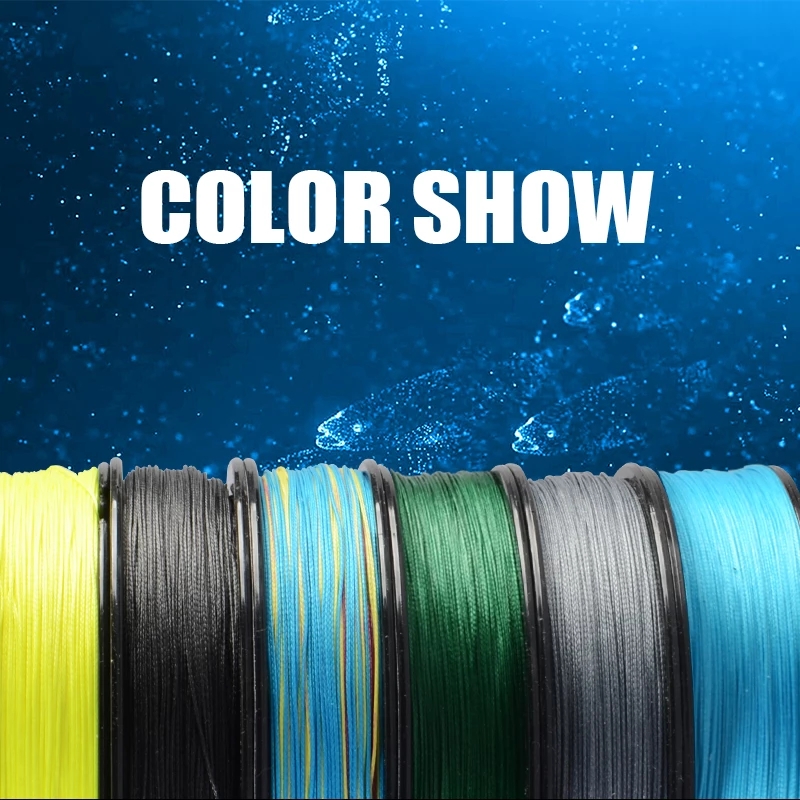 Cuộn dây câu cá bện 8 sợi 300m 8 sợi chất liệu PE