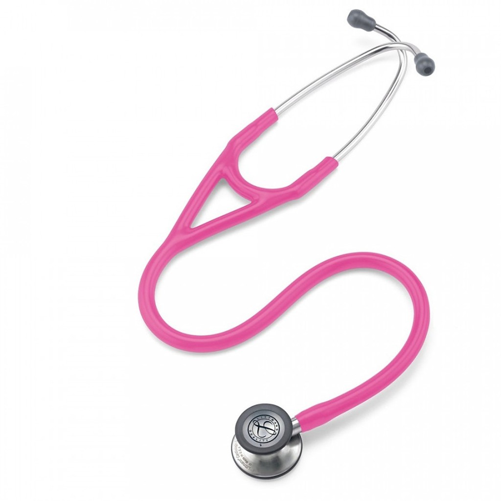 Ống nghe y tế 3M Littmann Cardiology IV, mặt nghe có lớp phủ tiêu chuẩn, dây nghe màu hồng đậm, 27 inch, 6161