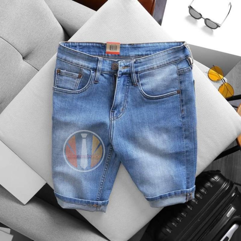 Quần Jean lửng nam wash loại không giãn | BigBuy360 - bigbuy360.vn