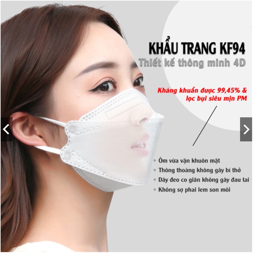 (1thùng 300 cái)( 30 túi) Khẩu Trang 4D DP Mask Chuẩn Hàn Quốc (quangdongshopgiadung)