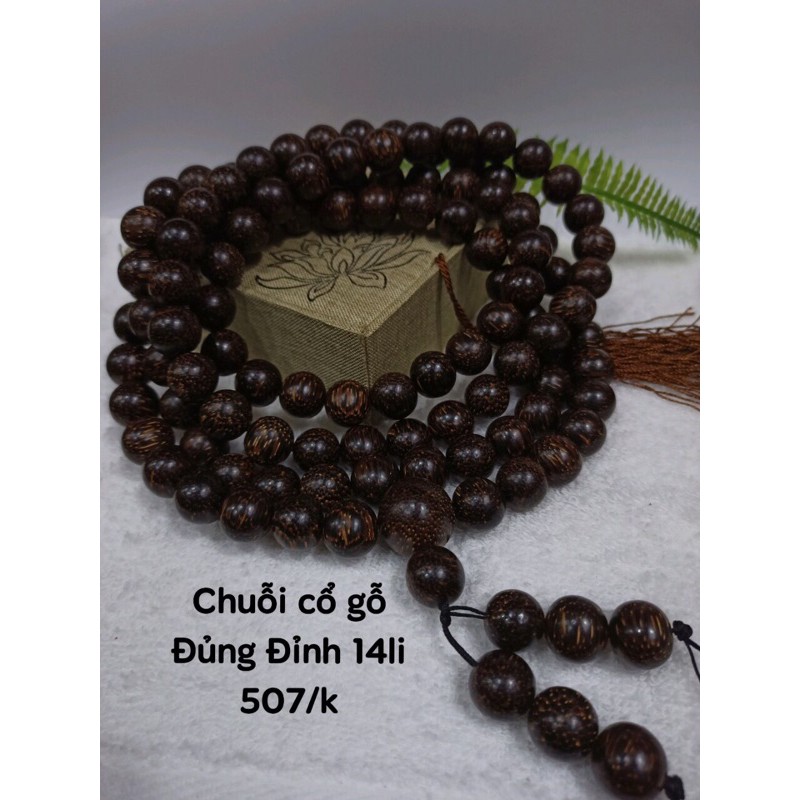 Chuỗi 108 hạt gỗ đủng đỉnh