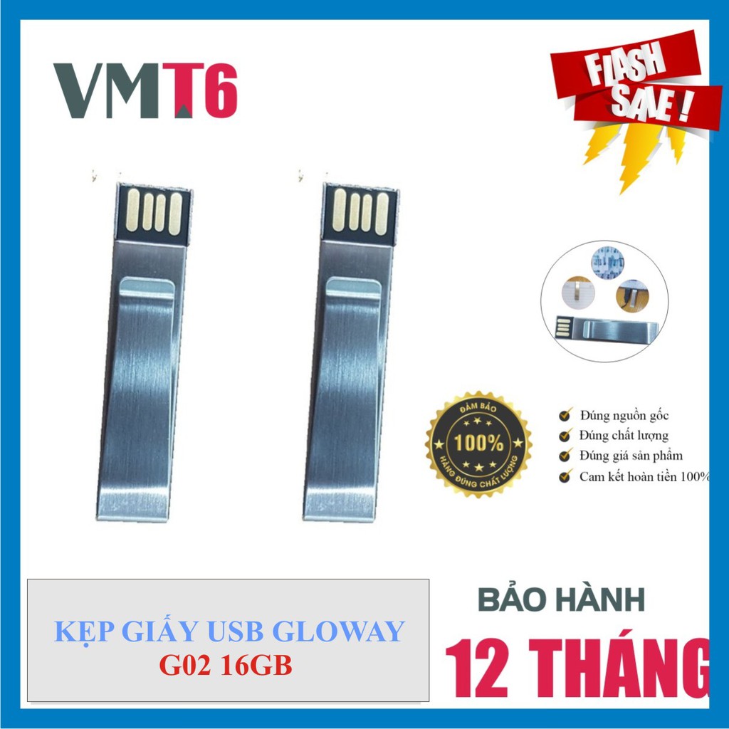 Kẹp giấy Mini USB Gloway G02 (16G) tiện sử dụng