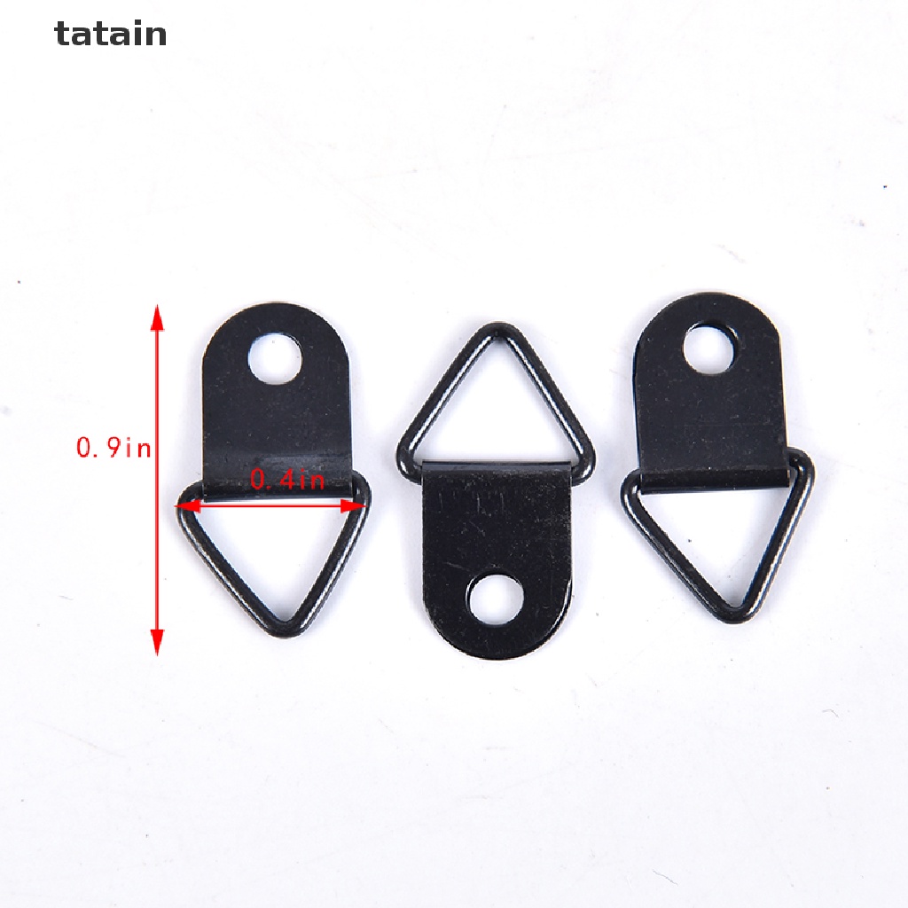 [TAT] 20pcs Triangle Ring Hook Hangers Photo Frames Picture Hanging Paintings One Hole CVX