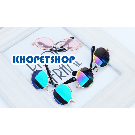 Kính TRÒN có gọng cho thú cưng