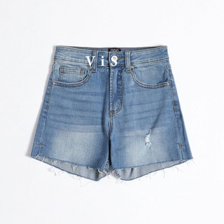 QUẦN SHORTS JEAN NỮ MÀU XANH