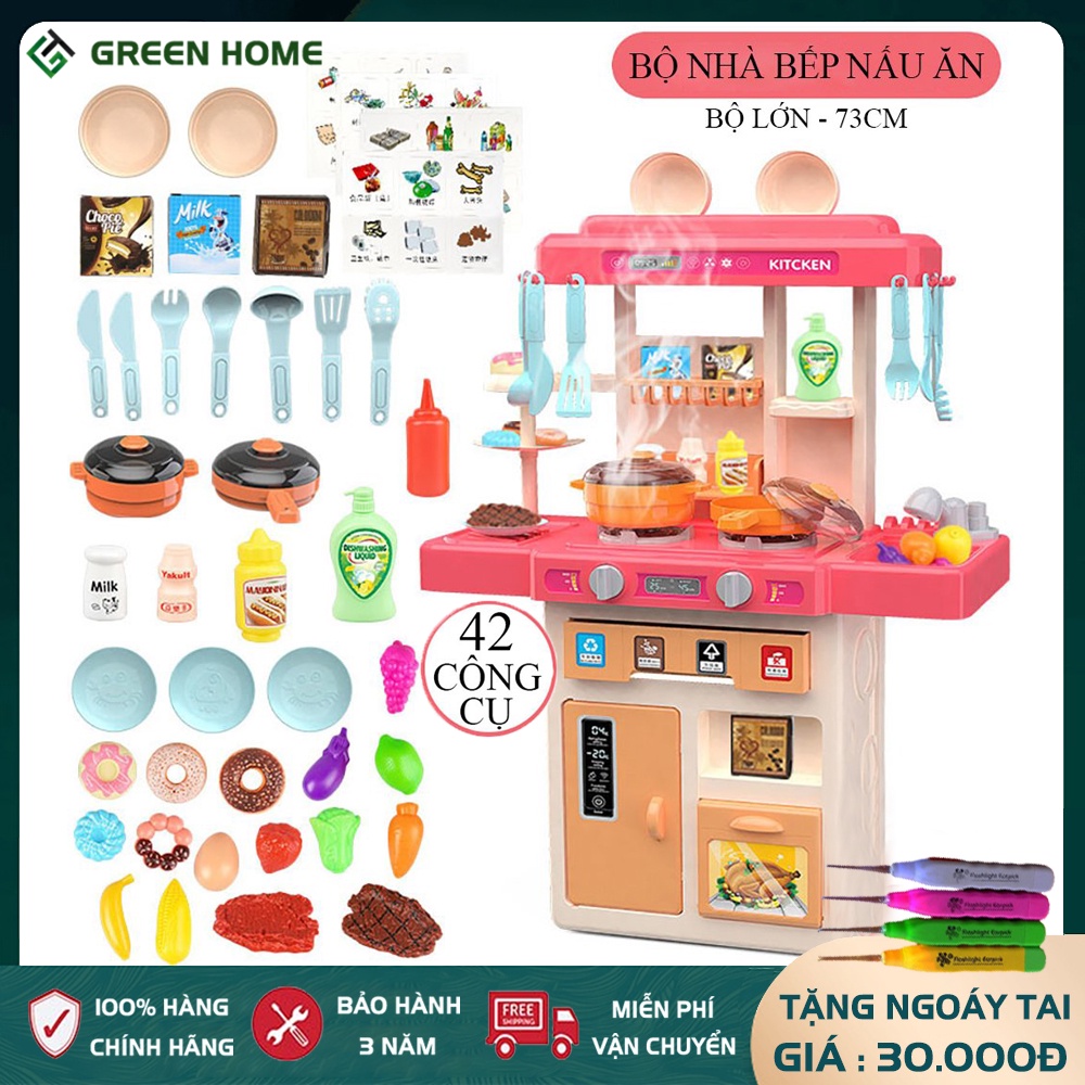 Đồ chơi nhà bếp cỡ lớn, đồ chơi nấu ăn dành cho bé nhiều chi tiết đa dạng và phong phú