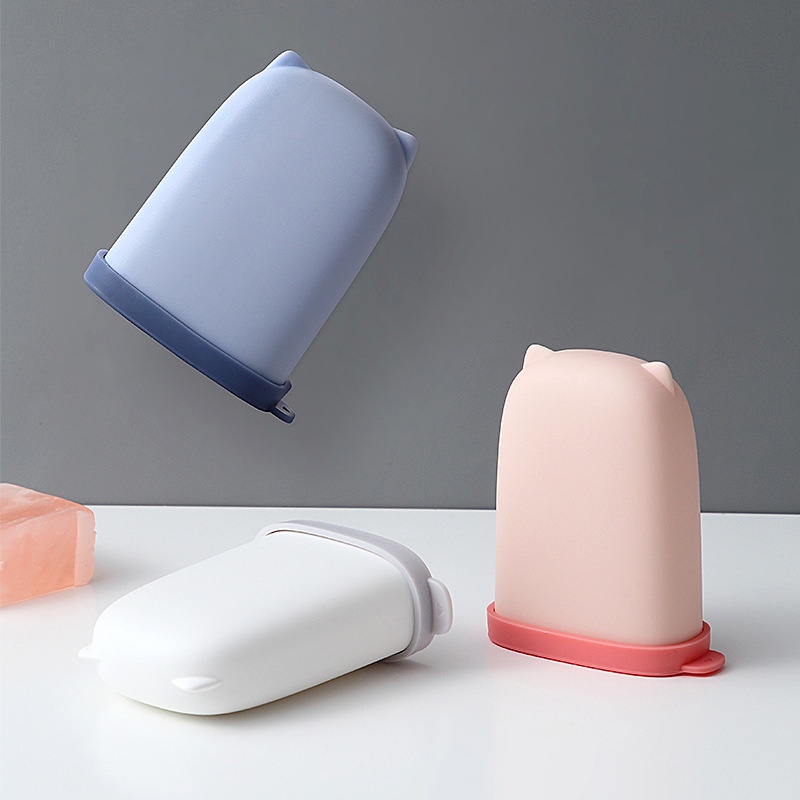 Hộp Silicone Đựng Xà Phòng Có Nắp Đậy JP5