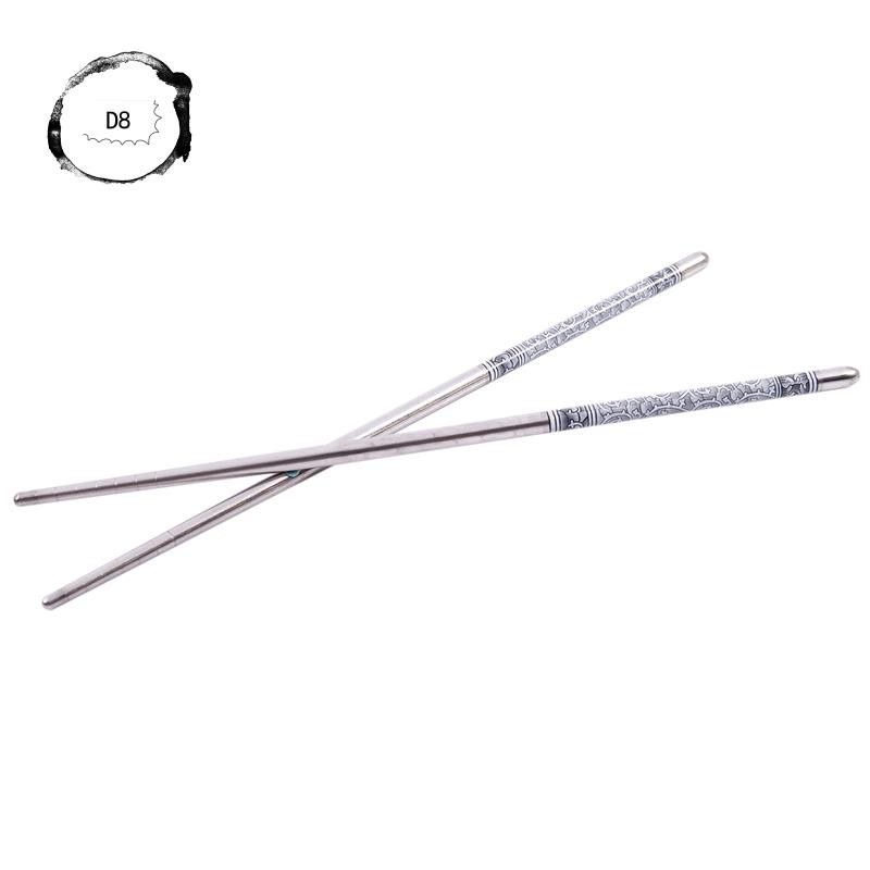 Đôi Đũa Thép Không Gỉ 8.9 "