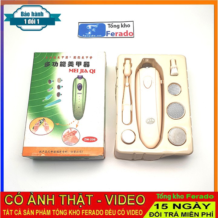 Máy mài móng tay chạy pin với kích thước mini tiện dụng 7 tác dụng