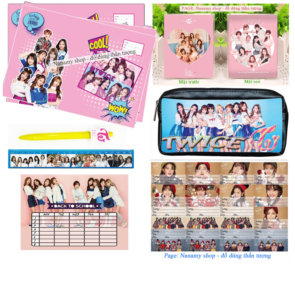 COMBO HỌC TẬP TWICE