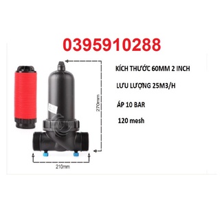Bộ lọc đĩa ren 60mm loại tốt - lọc 49 mm