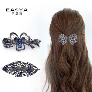 Hàn Quốc rhinestone kẹp tóc trở lại đầu mùa xuân kẹp thanh lịch đầu kẹp phụ kiện tóc cột tóc đuôi ngựa kẹp tóc nữ kẹp tóc người lớn kẹp mũ