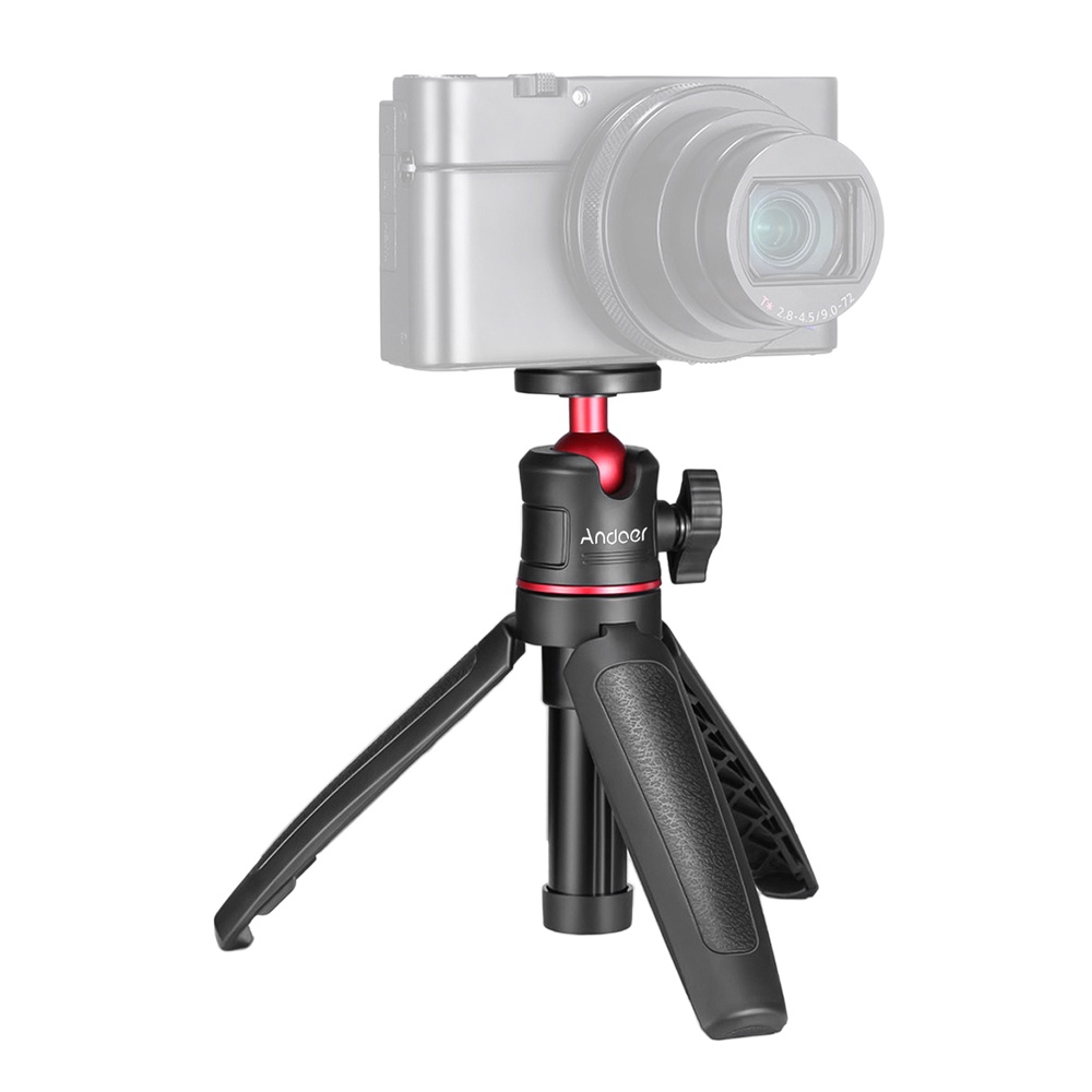 Giá Đỡ Ba Chân Andoer MT-08 Mini Có Thể Kéo Dài Với Ốc Vít Đầu Bi 1 / 4 Inch Dùng Chụp Ảnh Selfie Vlogging
