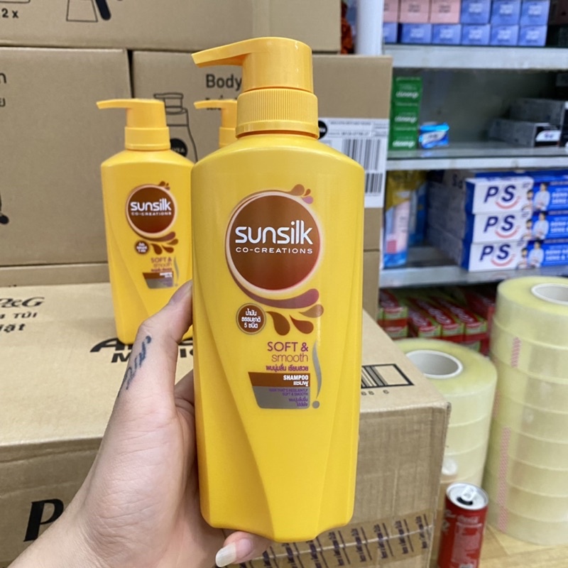 Dầu gội sunsilk Thái lan 450ml ( mầu vàng )