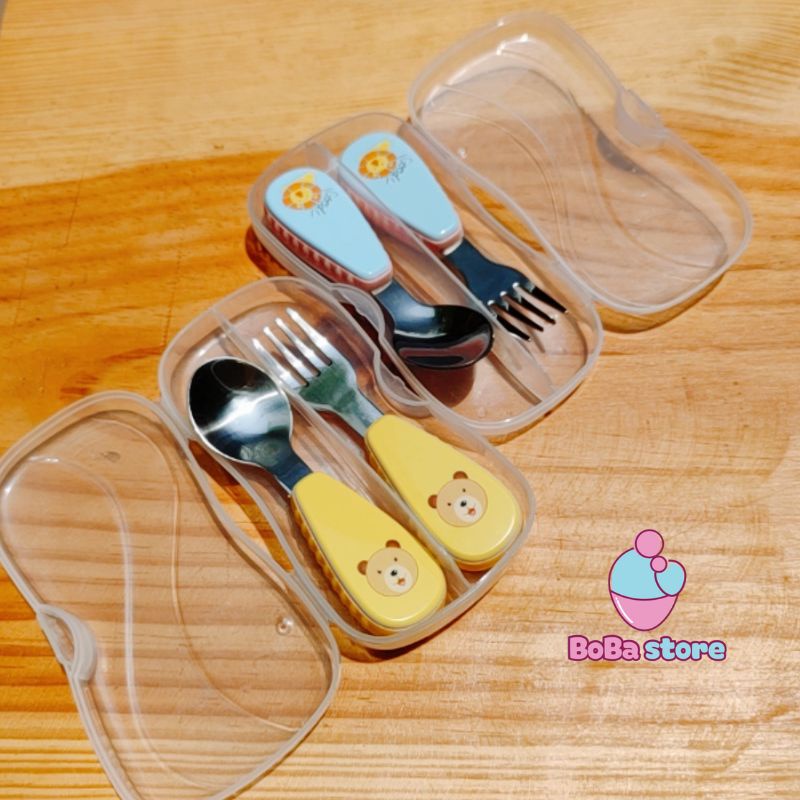 Thìa nĩa (Muỗng nĩa) ăn dặm cho bé hình thú siêu cưng tại BoBa store