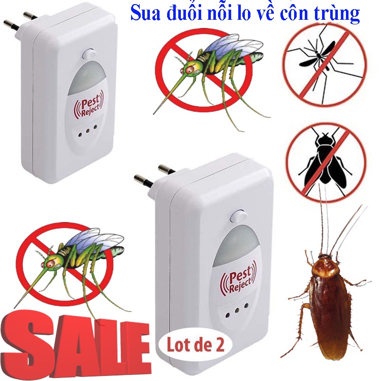 Đuổi Côn Trùng Pest Reject - Máy Đuổi Côn Trùng Chuột , Gián, Kiến, Muỗi