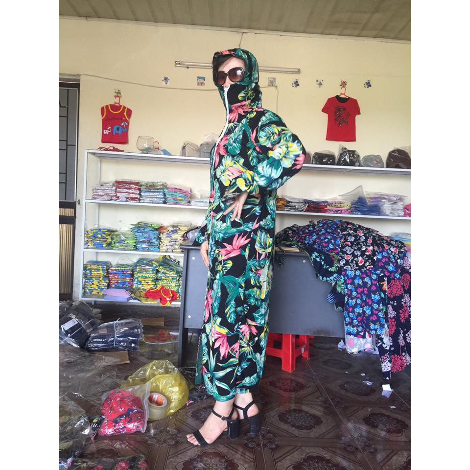 áo chống nắng toàn thân 2 lớp chất lanh cực mát (giao ngẫu nhiên) | BigBuy360 - bigbuy360.vn