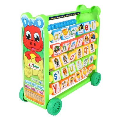 Đồ Chơi Kệ Bảng Học Chữ Cái, Chữ Số Đa Năng Kệ Gấu Hàng Việt Nam, Xe Đẩy Đa Năng