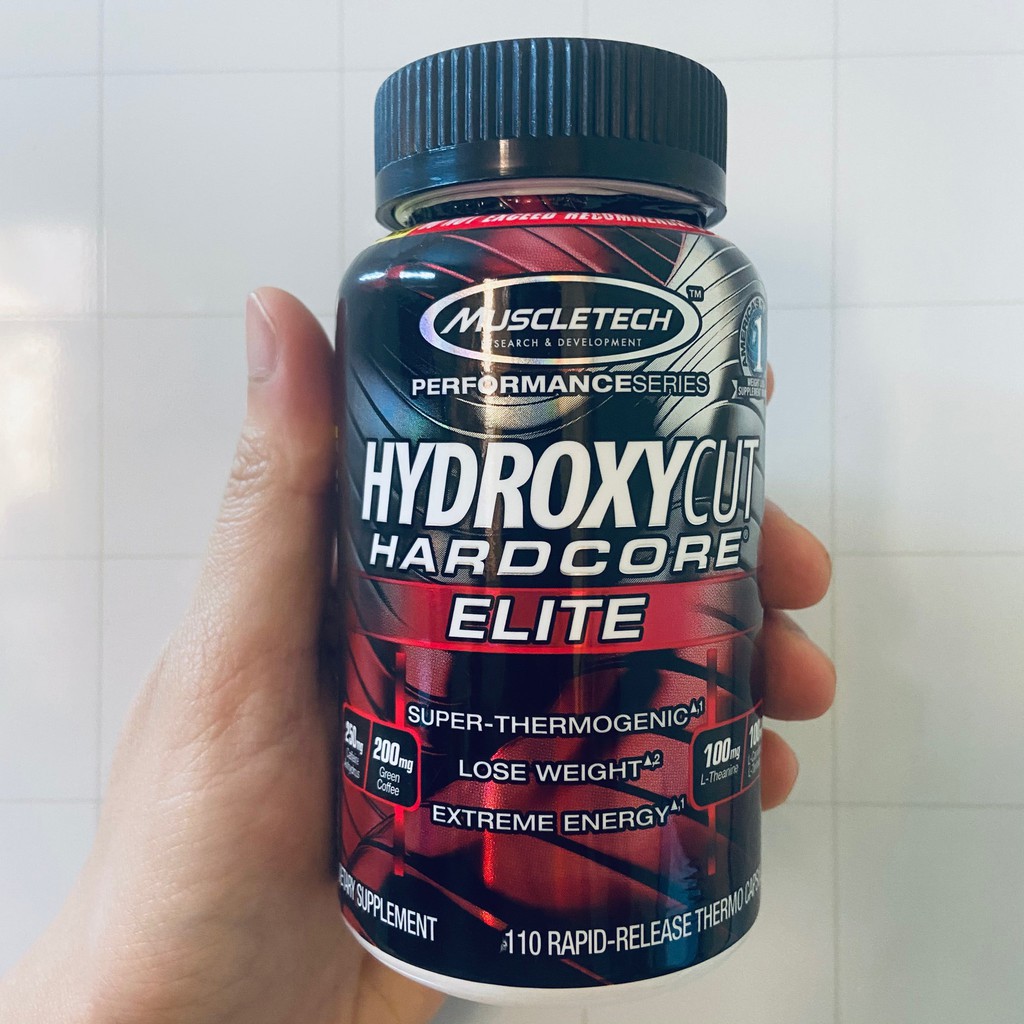 HYDROXYCUT | Hỗ Trợ Đốt Mỡ Giảm Cân | Muscletech Hydroxycut Hardcore Elite [110 Viên] - Chính Hãng Tại Shape Store