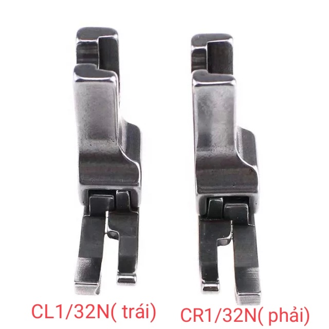 Chân vịt sắt mí trái / phải 1mm (CR1/32N &amp; CL1/32N) dùng cho máy may công nghiệp