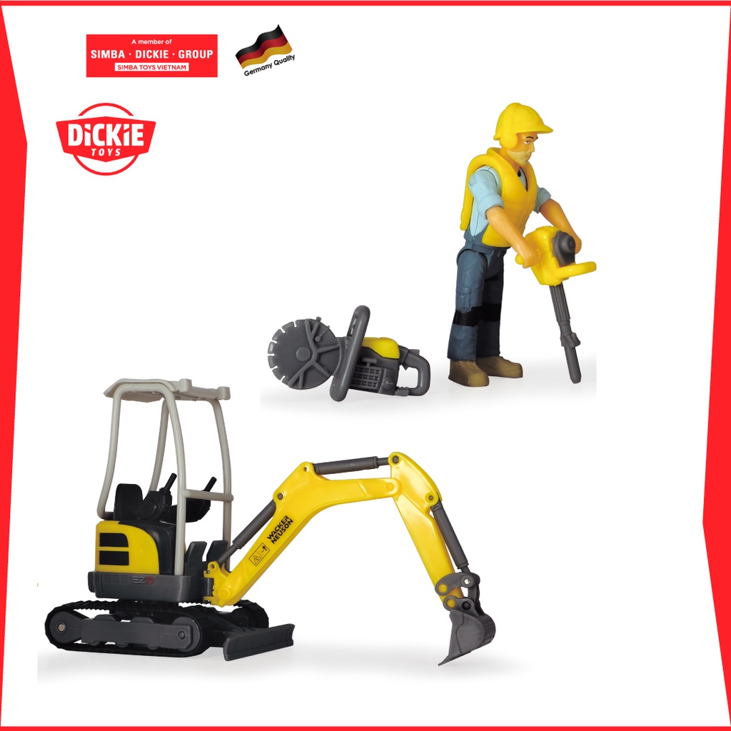 Bộ Đồ Chơi Xe Xây Dựng DICKIE TOYS Playlife-Excavator Set 203832005 - Simba Toys Vietnam
