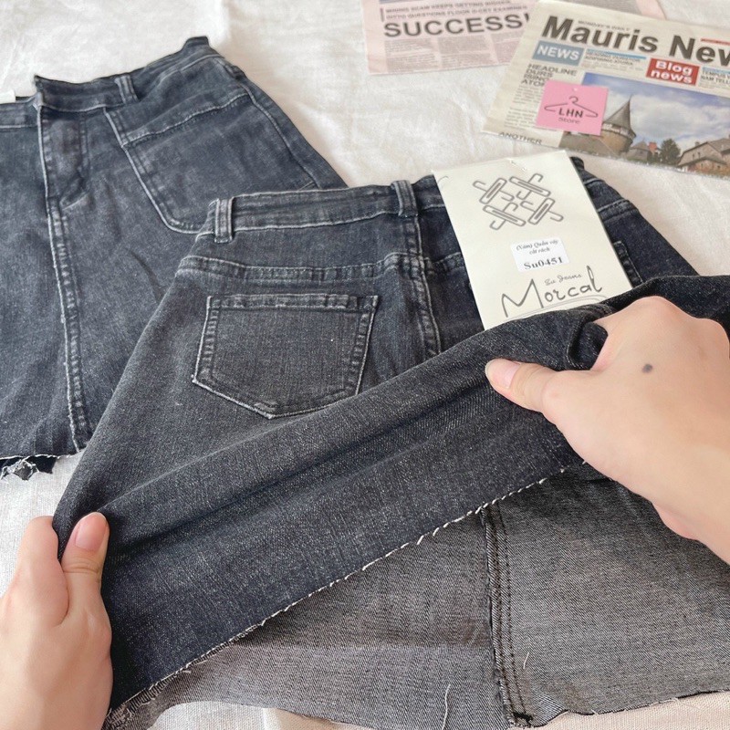 Váy Jean cute lưng cao cực xinh chuẩn phom yêu thương mix đồ cute | BigBuy360 - bigbuy360.vn