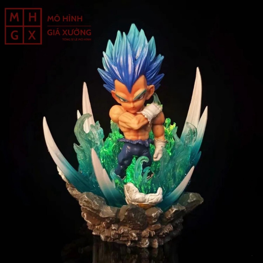 Mô hình Dragon Ball Vegeta Super Saiyan Có Đèn Led  - Cao 11cm mô hình figure 7 viên ngọc rồng giá xưởng