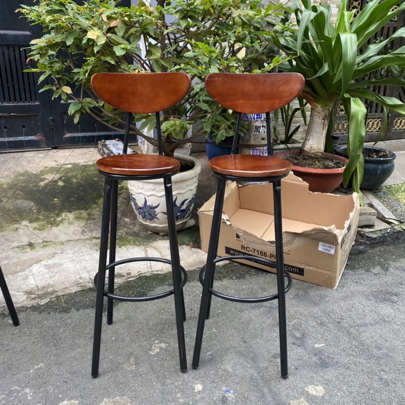 🟡 Ghế ban công cao 75cm, ghế cafe ngoài trời chịu nhiệt, chịu nước, chịu lực 120kg