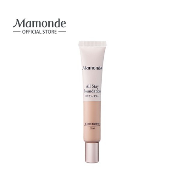 Kem nền che khuyết điểm lâu trôi [Mamonde] All Stay Foundation SPF 25 PA ++ 20ml