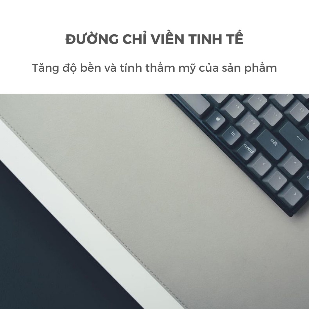 Thảm Da Deskpad Tấm Lót Trải Bàn Làm Việc Lót Chuột Cỡ Lớn Bo Viền Chống Nước 80x40cm 90x45cm - Shop Nado