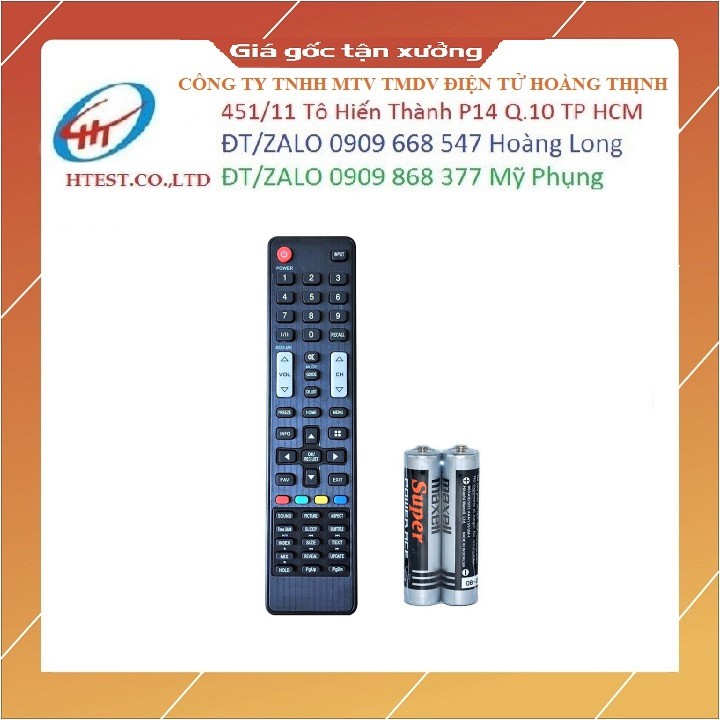 Remote Điều Khiển TV ASANZO Home Menu (Kèm Pin AAA)