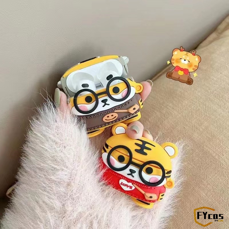 Vỏ Bảo Vệ Hộp Sạc Tai Nghe AirPods 1 2 3 Pro Bluetooth Không Dây Bằng Silicon Mềm Họa Tiết Hoạt Hình 3D Sáng Tạo