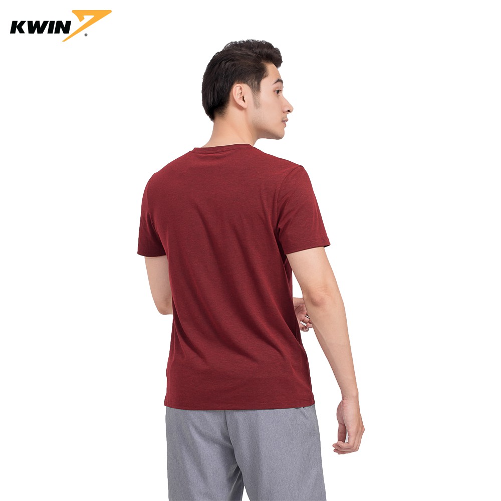 Áo thun nam tay ngắn KWIN màu đỏ trẻ trung, thoáng mát thấm hút mồ hôi tốt, siêu co giãn - Mã KTS005S9
