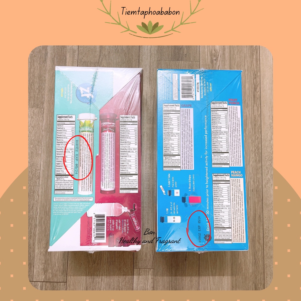 /Bill US/ 🌼 Zipfizz - Bột vitamin bổ sung năng lượng điện giải 🌼 Zipfizz Healthy Energy Drink Mix 🌼 1 ỐNG 🌼