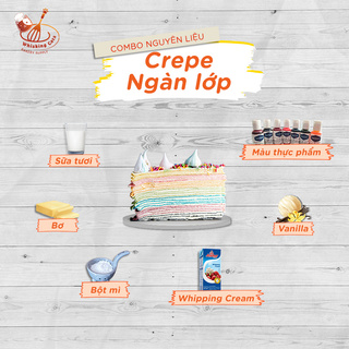 [Chỉ ship TPHCM] Combo nguyên liệu Crepe ngàn lớp
