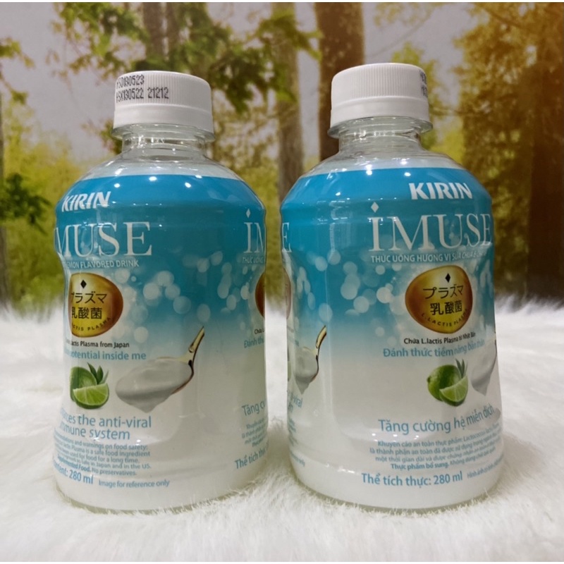 1 Lốc Nước Imuse Vị Sữa Chua,Chanh Kurin /6 Chai*280ml