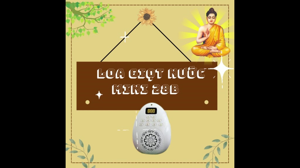 Loa nghe nhạc giọt nước , nghe tiếng anh , máy niệm Phật - vòng đeo tụng kinh gắn thẻ nhớ - Bảo hành 12 tháng | BigBuy360 - bigbuy360.vn