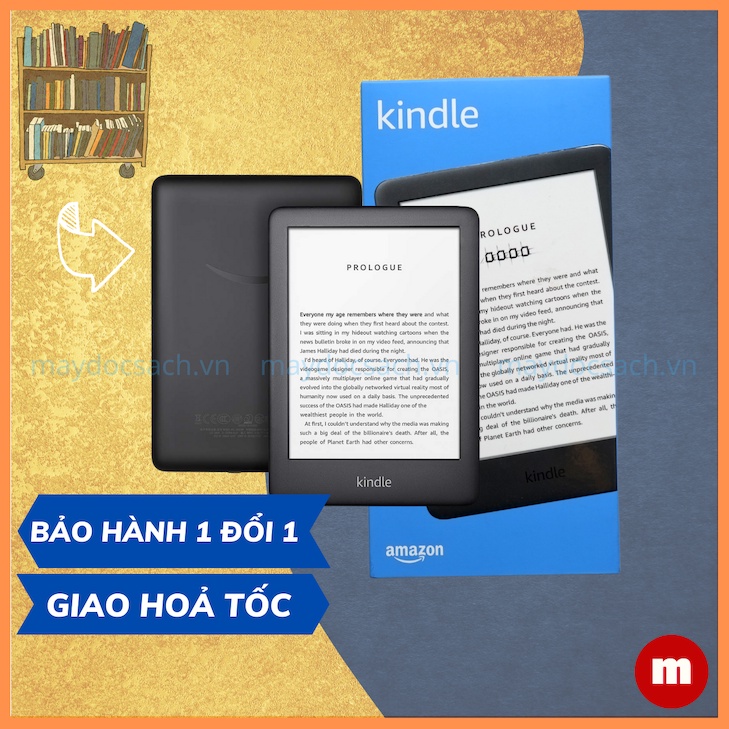 Máy đọc sách All New Kindle - 2019 (thế hệ 10), có ĐÈN NỀN hỗ trợ đọc tối - tên gọi khác Kindle Basic - maydocsach.vn