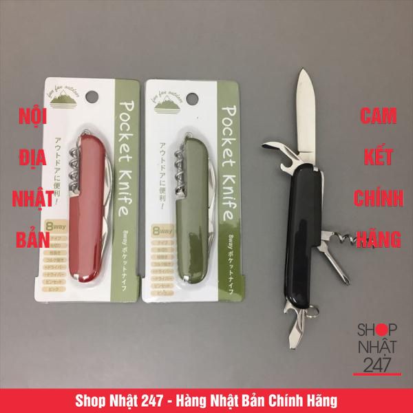 Dao gập gọn 8 chức năng Pocket Knife Nội địa Nhật Bản