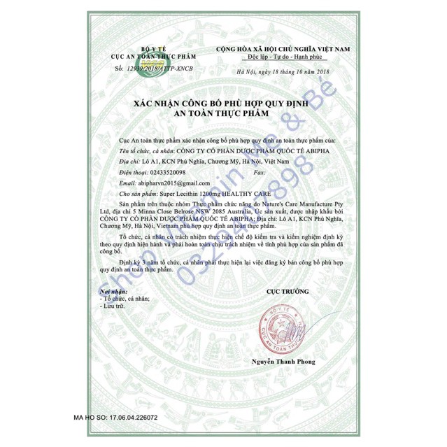 Viên uống Mầm Đậu Nành Healthy Care Super Lecithin 1200mg - Úc | Thế Giới Skin Care