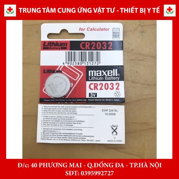 Pin CR2032 dùng cho máy đo đường huyết, cân điện tử
