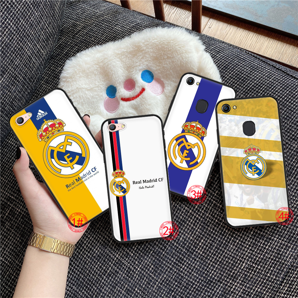 Ốp Điện Thoại Mềm Hình Logo Real Madrid 129n Cho Oppo A15 A15S A54 A94 A95 F19 Plus Reno 5f Lite